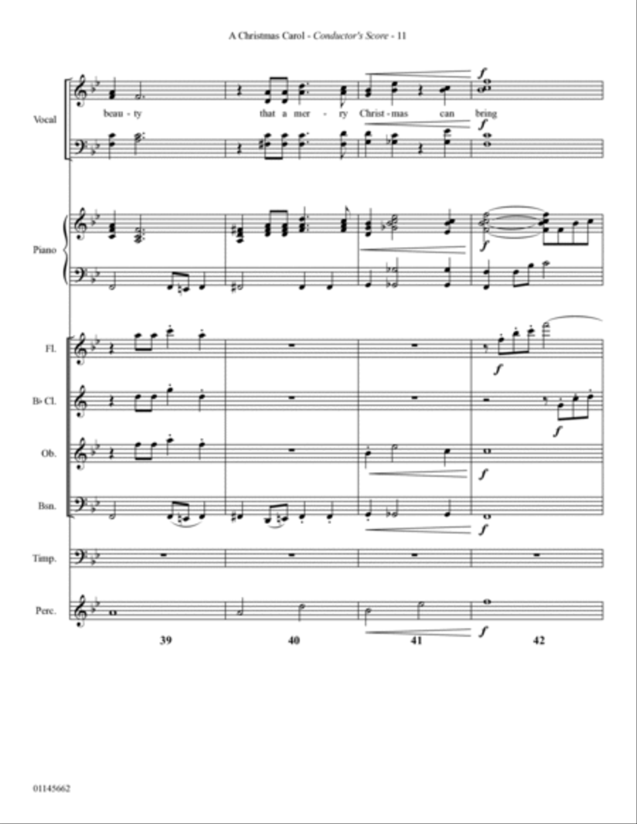 A Christmas Carol (from Scrooge) (arr. Mark Hayes) - Full Score Choir scores gallery preview page 11