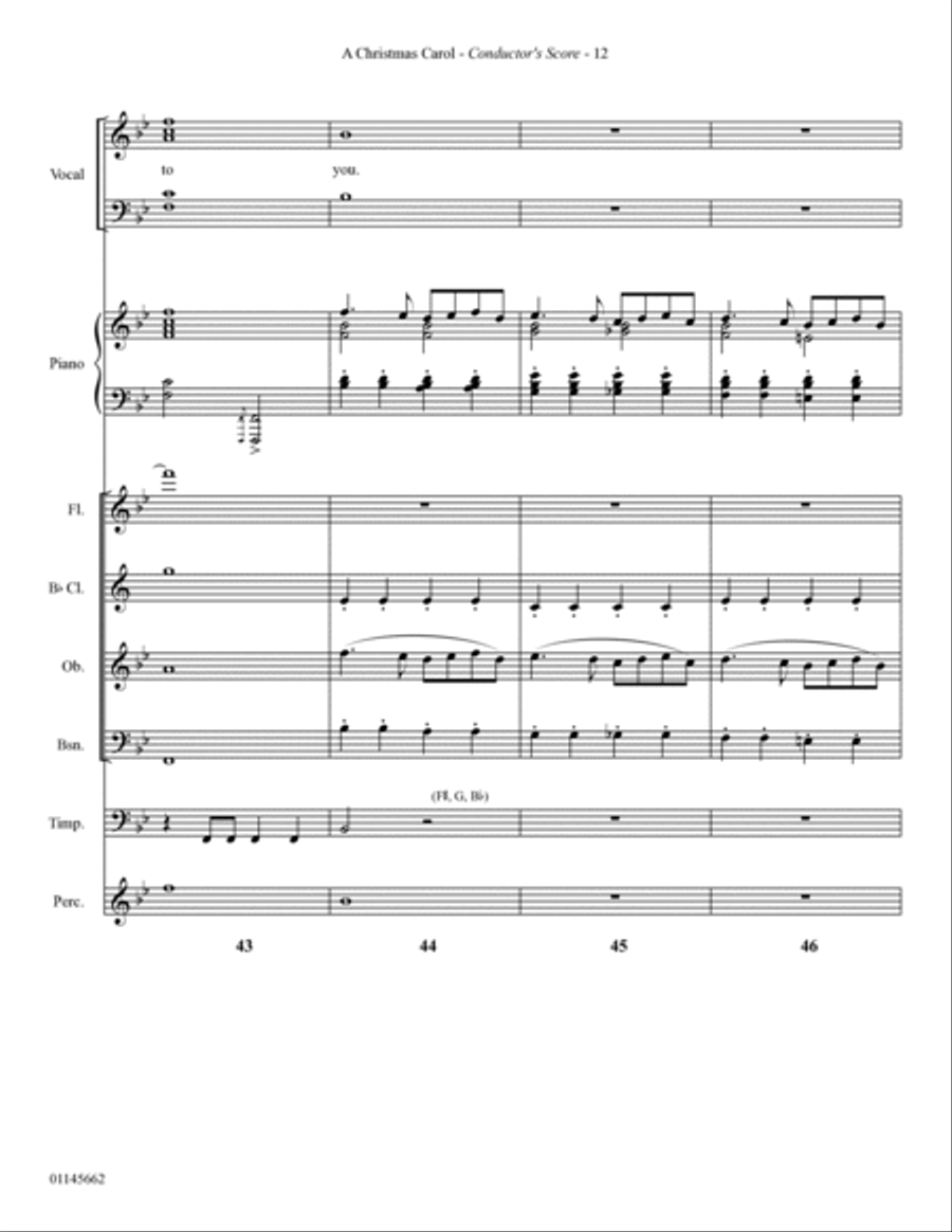 A Christmas Carol (from Scrooge) (arr. Mark Hayes) - Full Score Choir scores gallery preview page 12