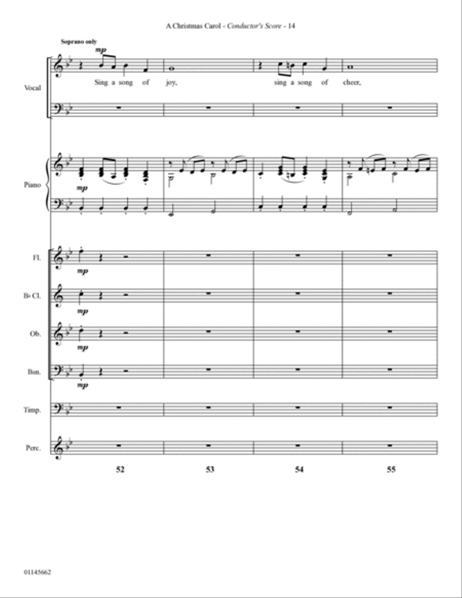 A Christmas Carol (from Scrooge) (arr. Mark Hayes) - Full Score Choir scores gallery preview page 14
