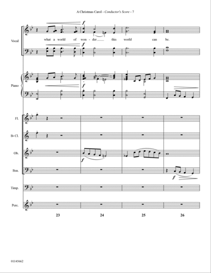 A Christmas Carol (from Scrooge) (arr. Mark Hayes) - Full Score Choir scores gallery preview page 7