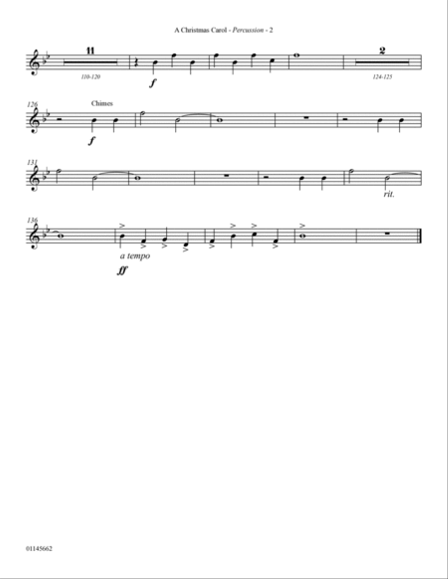 A Christmas Carol (from Scrooge) (arr. Mark Hayes) - Percussion Choir scores gallery preview page 2