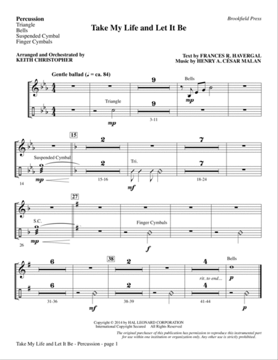 An Easter Celebration - Percussion Choir scores gallery preview page 8