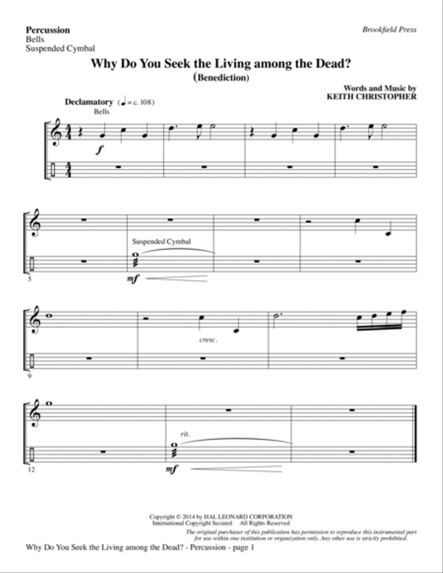 An Easter Celebration - Percussion Choir scores gallery preview page 9