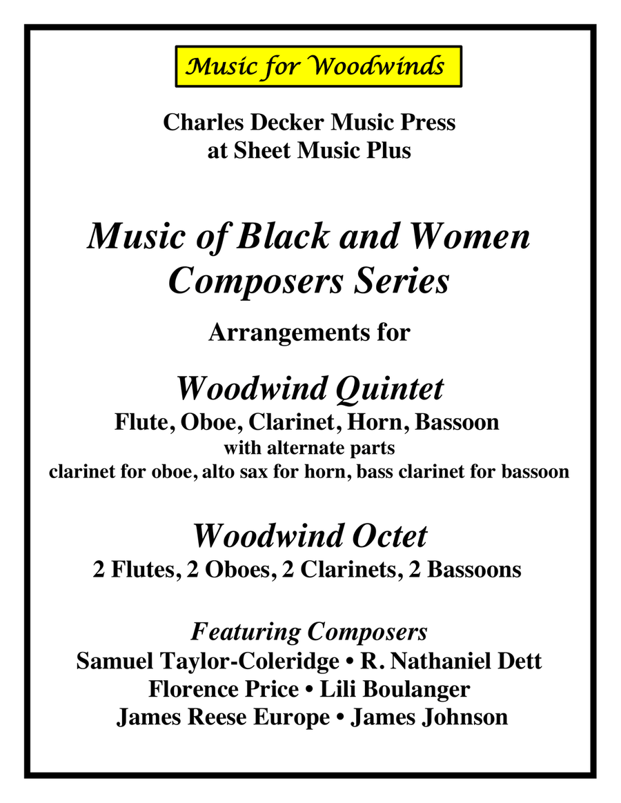 Spiritual: Listen to the Lambs for Woodwind Quintet Woodwind Quintet scores gallery preview page 6