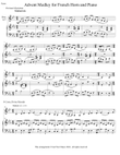 Advent Hymn Medley for French Horn and Piano