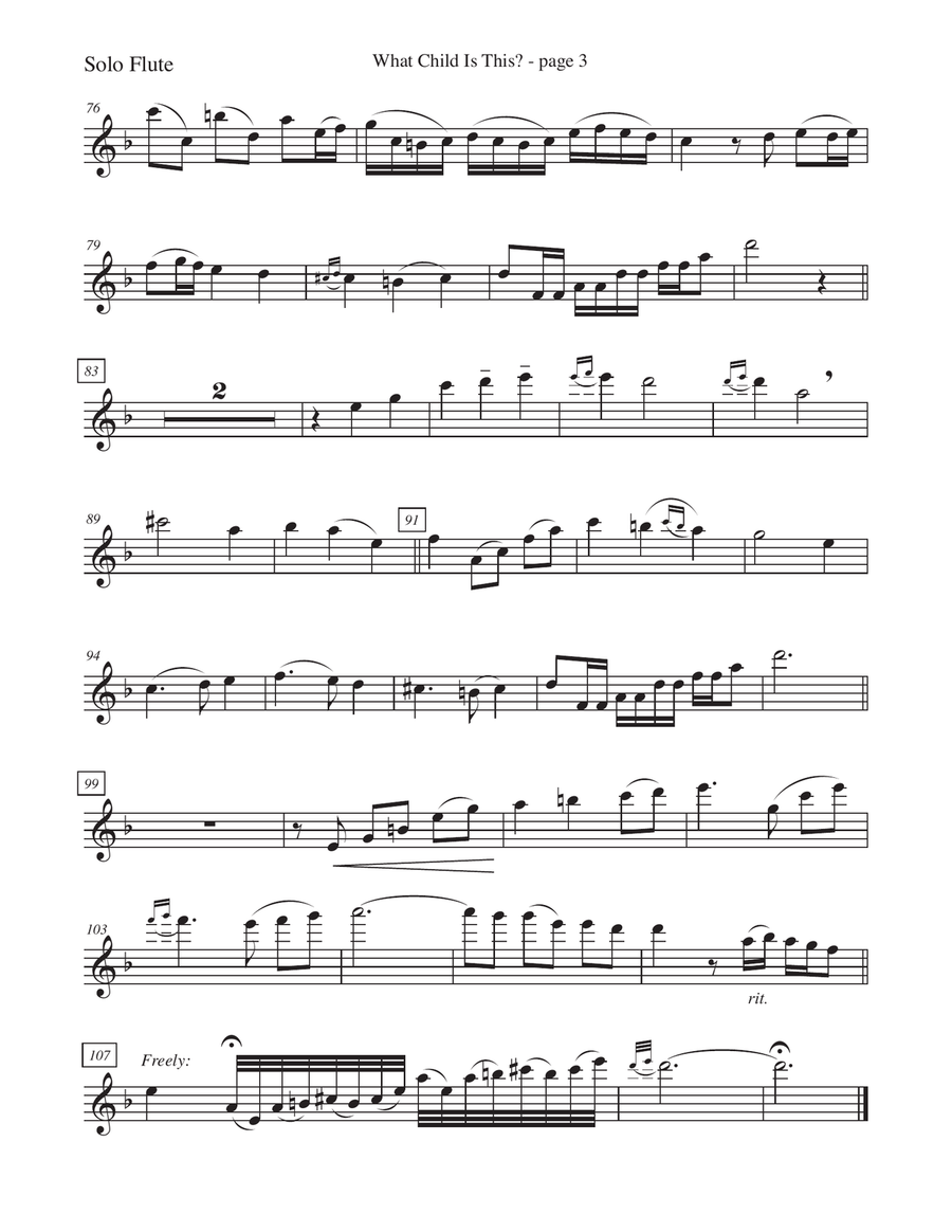 What Child Is This This? What Child Is This This? Flute scores gallery preview page 3