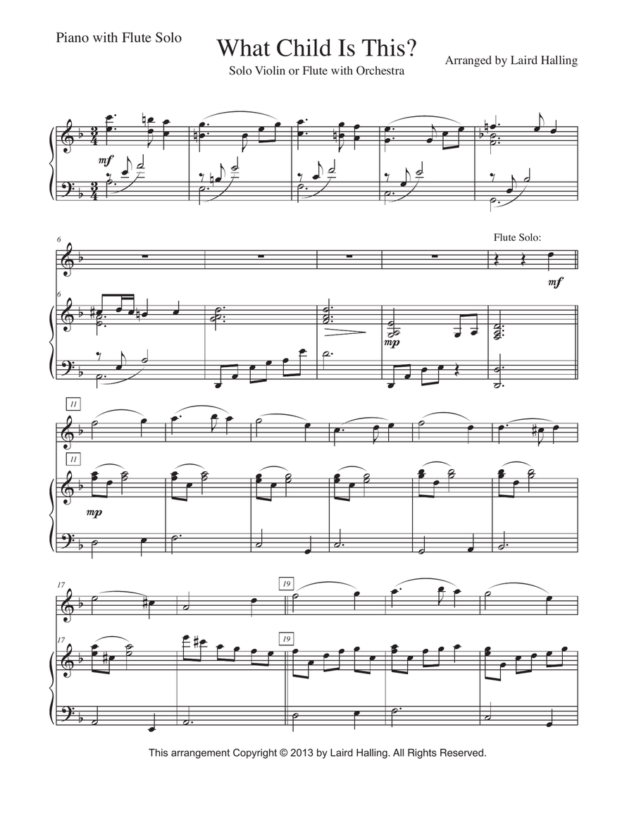 What Child Is This This? What Child Is This This? Flute scores gallery preview page 4
