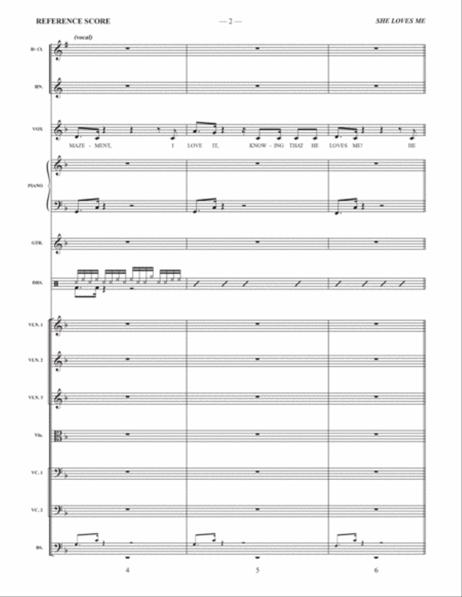 She Loves Me Full Orchestra scores gallery preview page 2