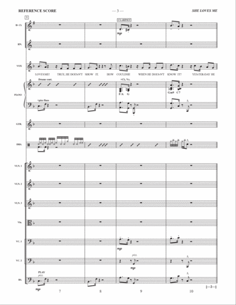 She Loves Me Full Orchestra scores gallery preview page 3