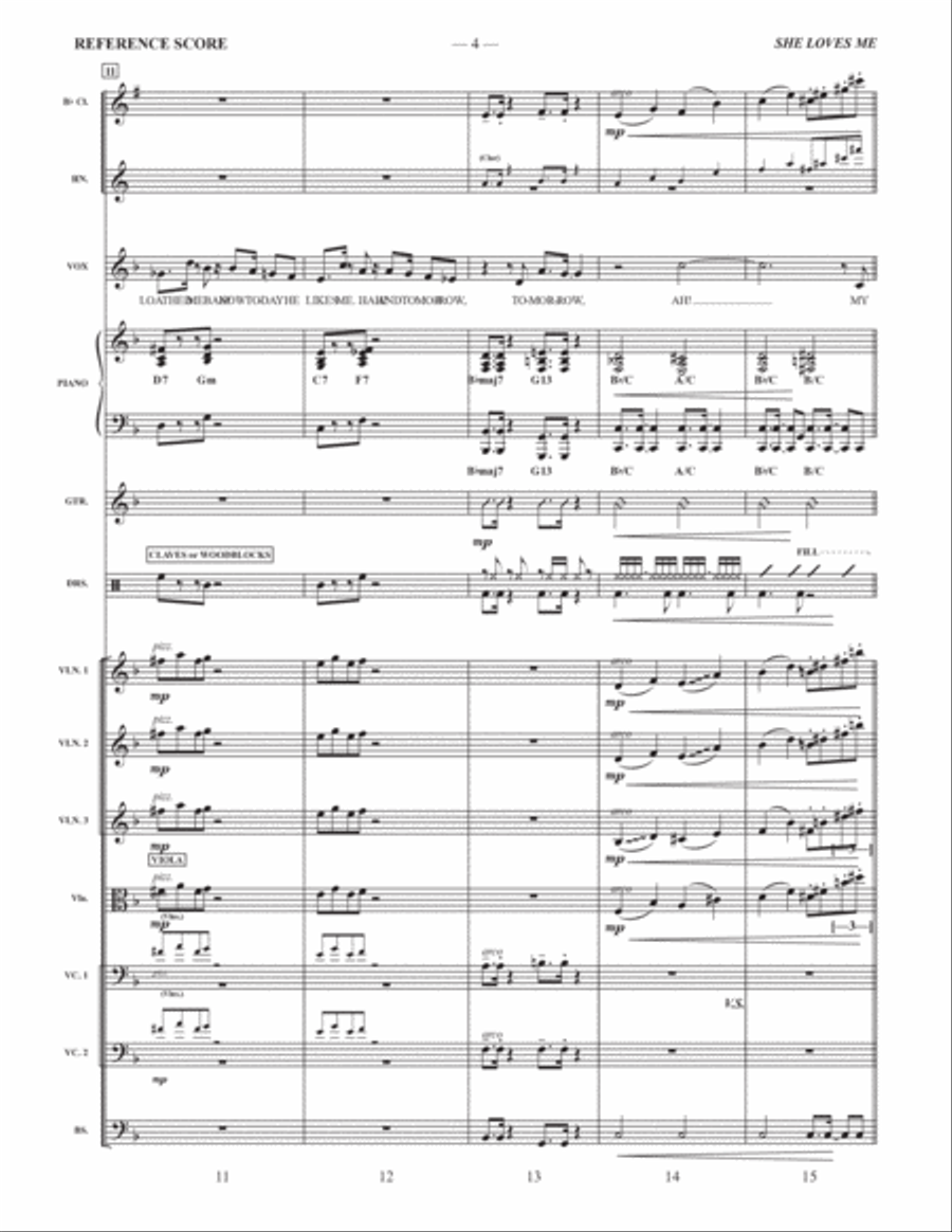 She Loves Me Full Orchestra scores gallery preview page 4