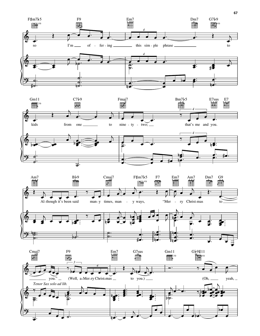 The Christmas Song (Chestnuts Roasting On An Open Fire) Piano, Vocal, Guitar scores gallery preview page 4