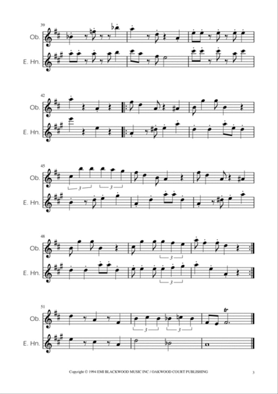 Super Mario Bros Theme Woodwind Duet scores gallery preview page 3