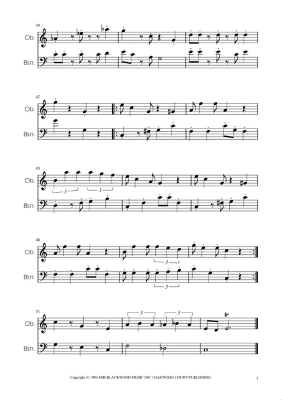 Super Mario Bros Theme Woodwind Duet scores gallery preview page 3