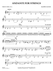 Andante for Strings - Violin 3 (Viola Treble Clef)
