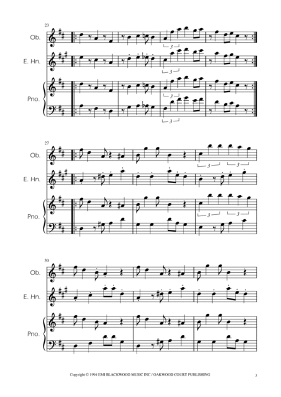 Super Mario Bros Theme Woodwind Duet scores gallery preview page 3