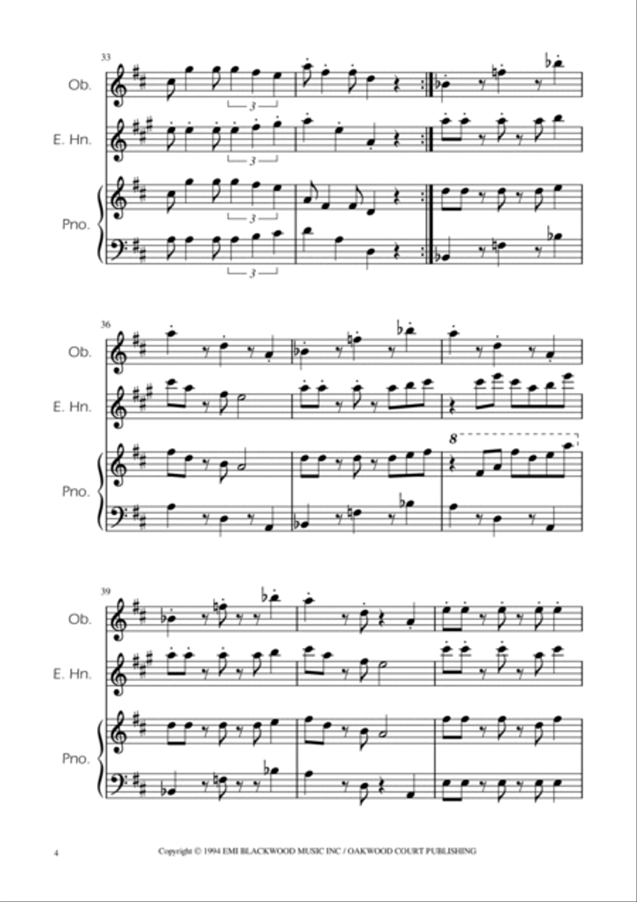 Super Mario Bros Theme Woodwind Duet scores gallery preview page 4