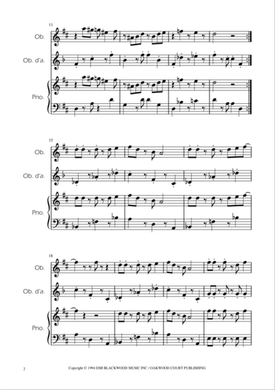Super Mario Bros Theme Woodwind Duet scores gallery preview page 2