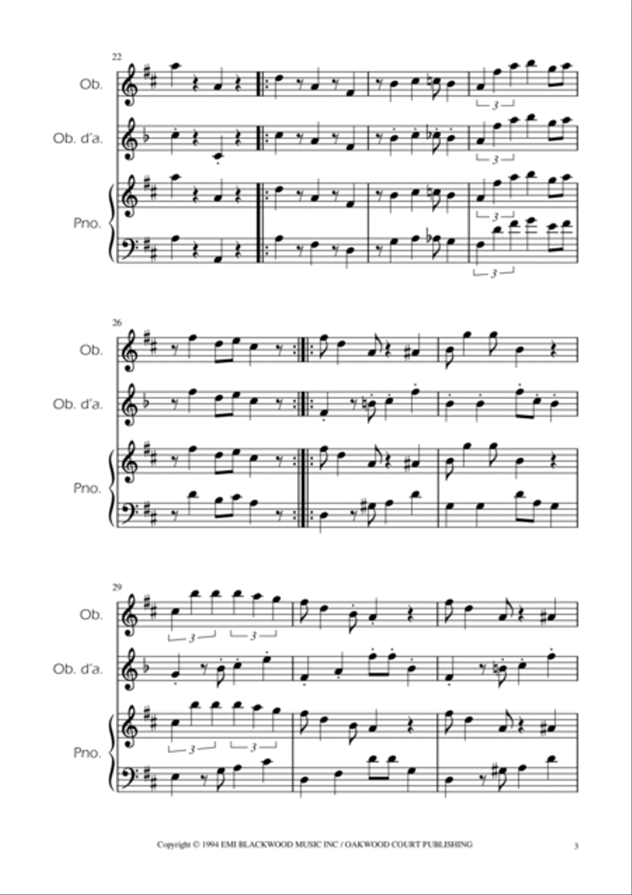 Super Mario Bros Theme Woodwind Duet scores gallery preview page 3
