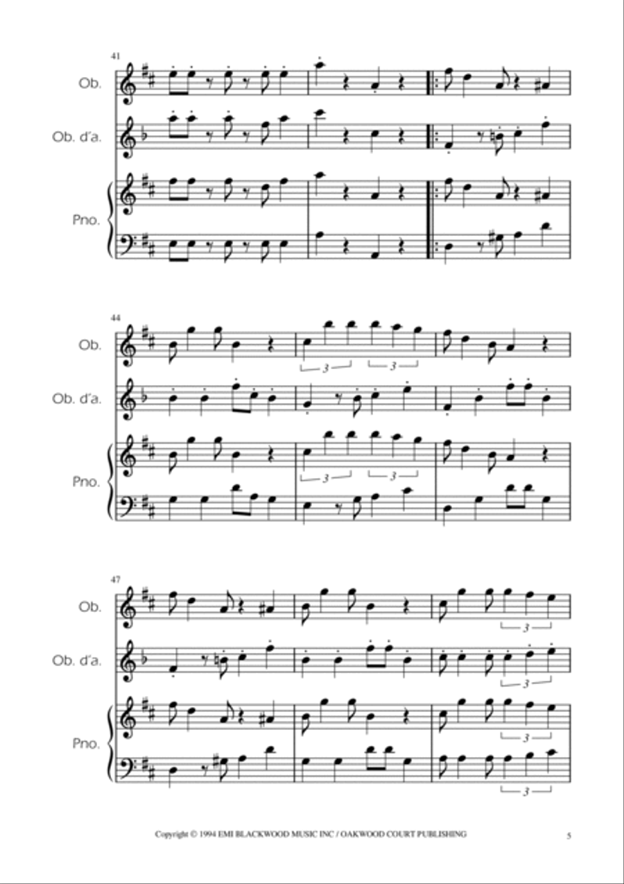Super Mario Bros Theme Woodwind Duet scores gallery preview page 5