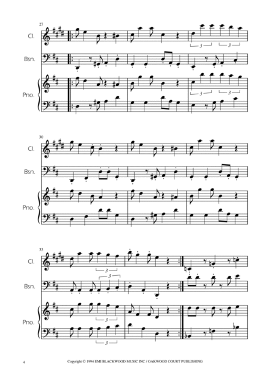 Super Mario Bros Theme Woodwind Duet scores gallery preview page 4
