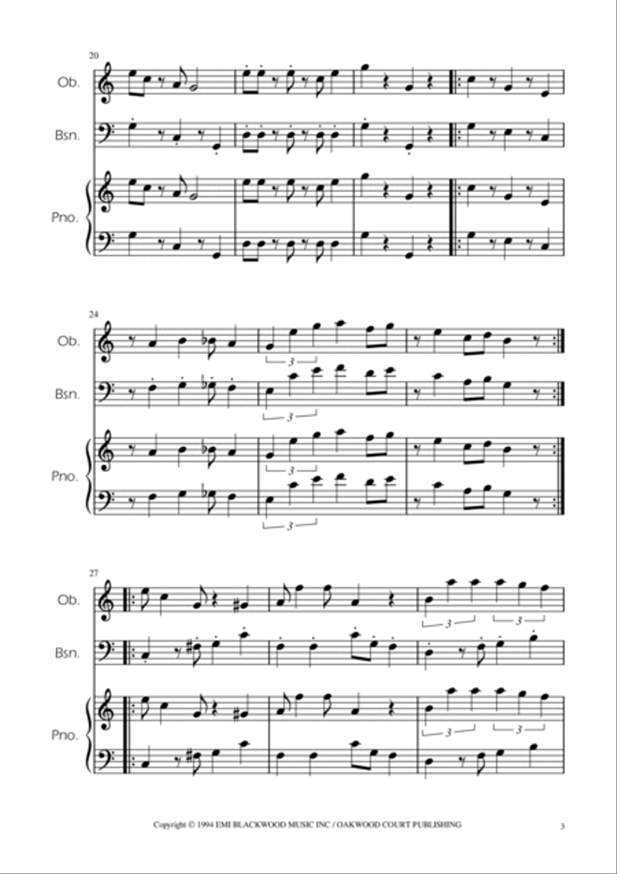 Super Mario Bros Theme Woodwind Duet scores gallery preview page 3