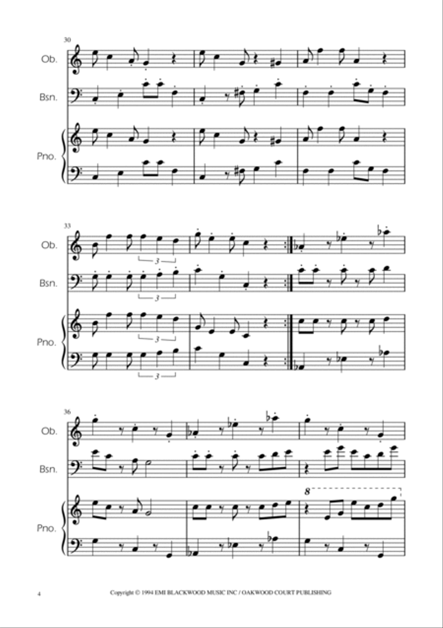 Super Mario Bros Theme Woodwind Duet scores gallery preview page 4