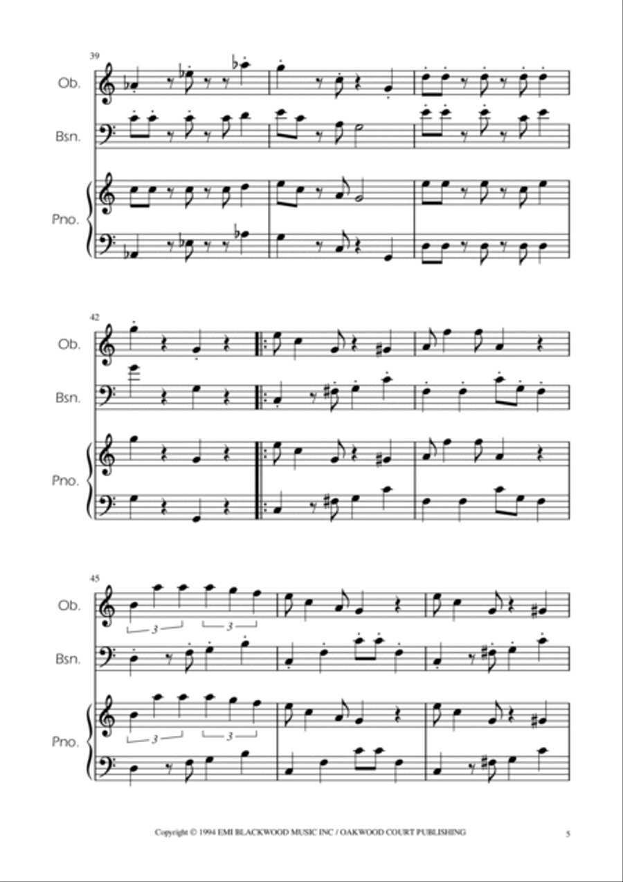 Super Mario Bros Theme Woodwind Duet scores gallery preview page 5