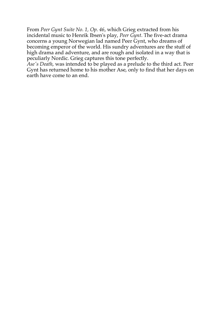 The death of Ase (Grieg) for recorder orchestra Soprano Recorder scores gallery preview page 2