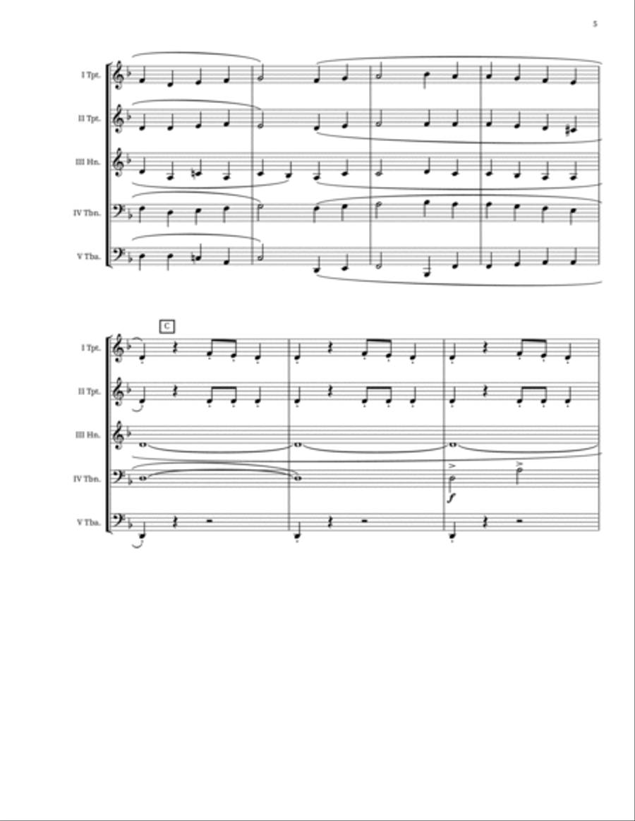 A Christmas Carol (Main Title) School and Community scores gallery preview page 5