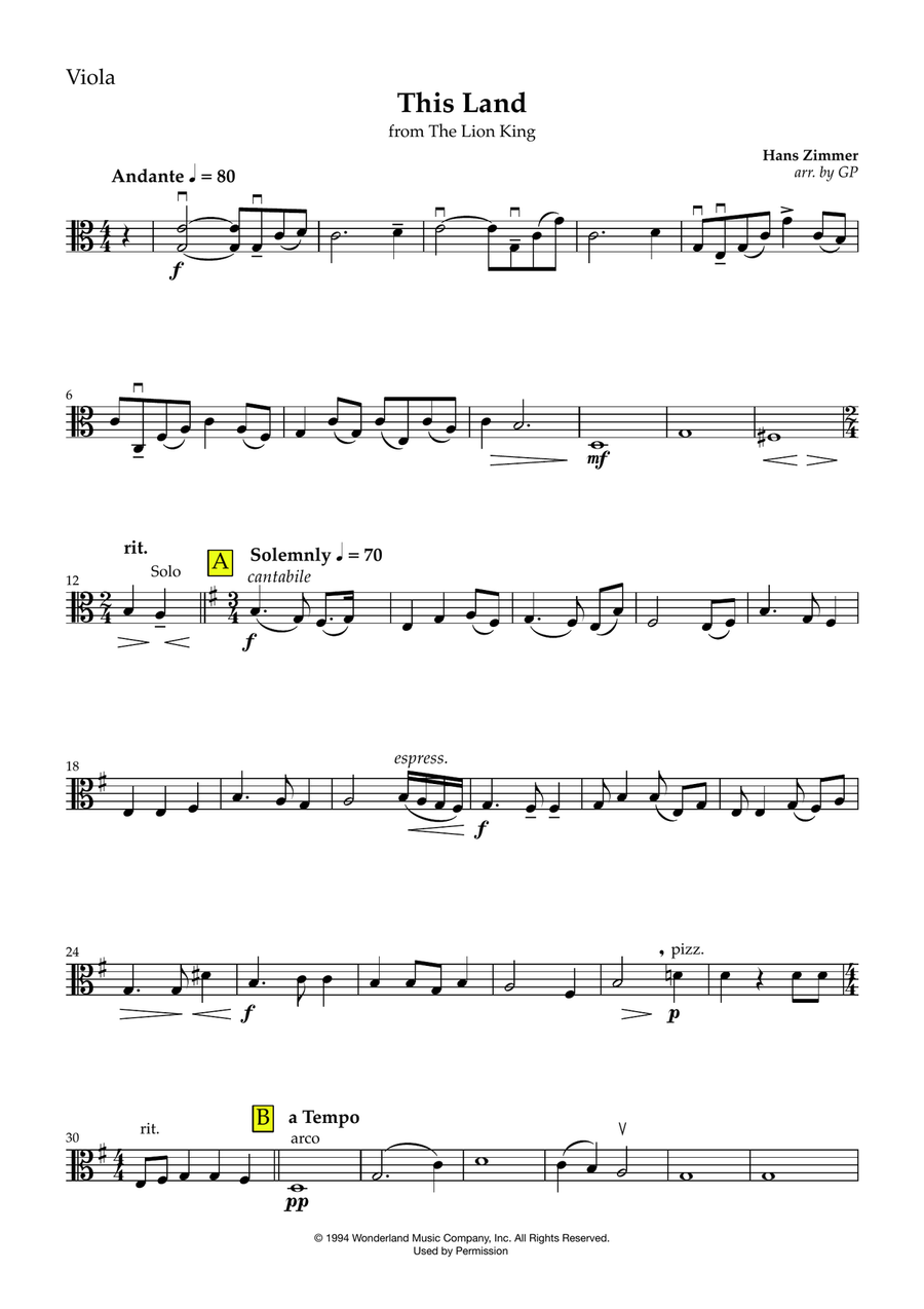 This Land String Quartet scores gallery preview page 6