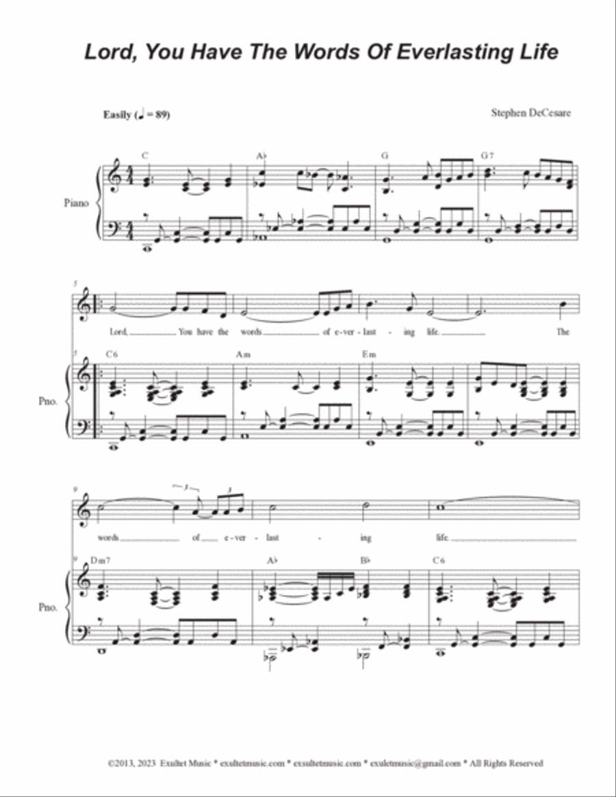 Psalms for Pentecost through Corpus Christi (Year B) (Vocal solo) Voice Solo scores gallery preview page 6