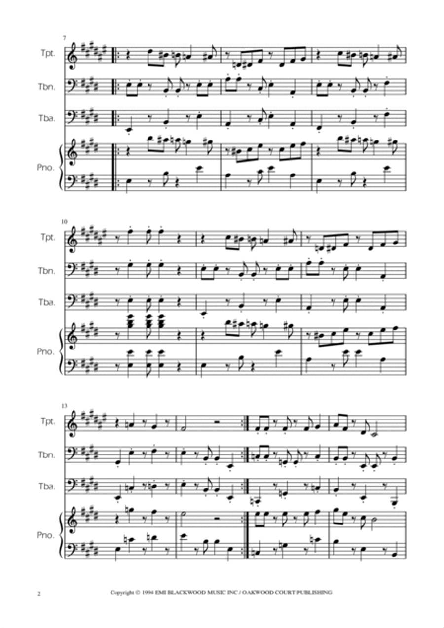 Super Mario Bros Theme Trombone scores gallery preview page 2