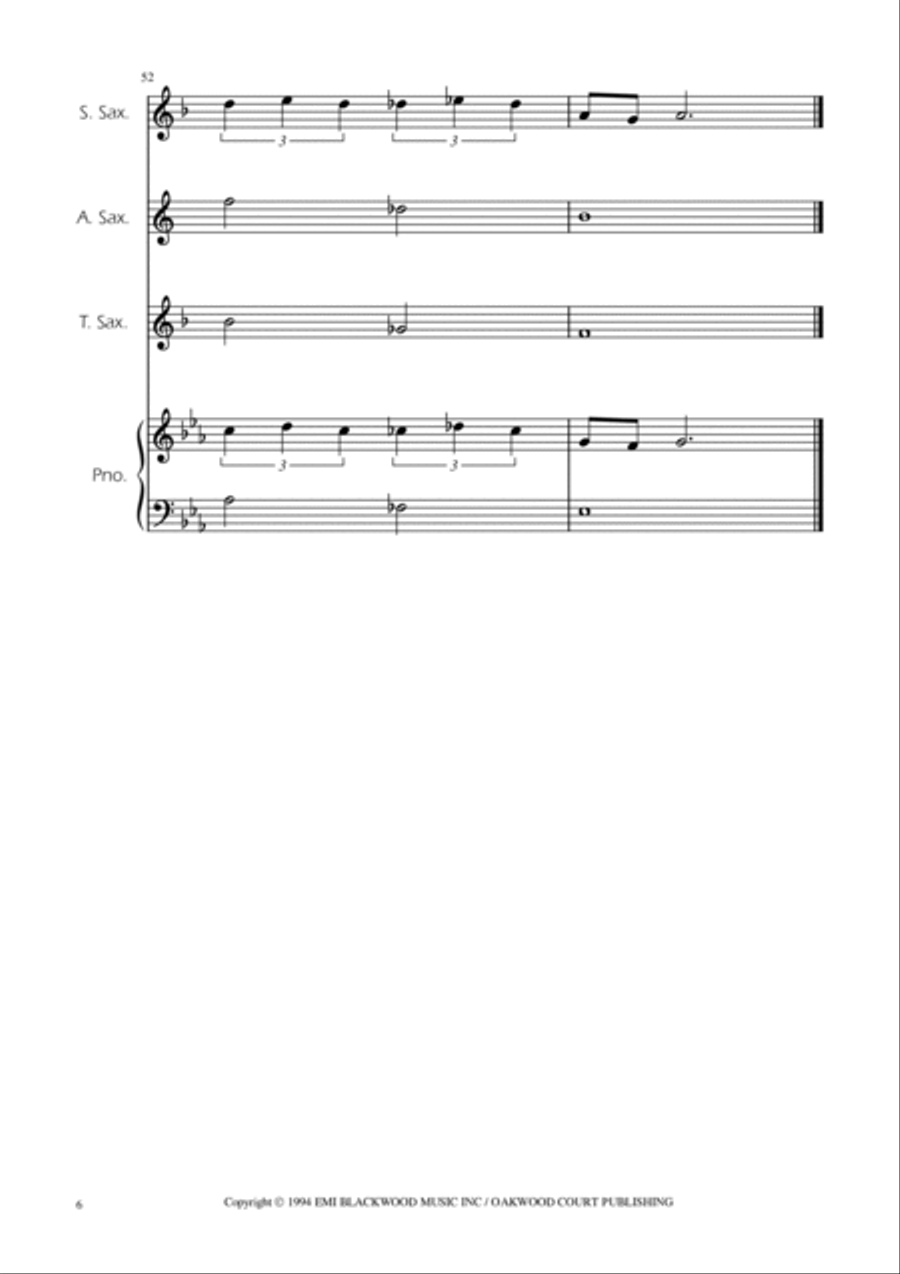 Super Mario Bros Theme Woodwind Trio scores gallery preview page 6