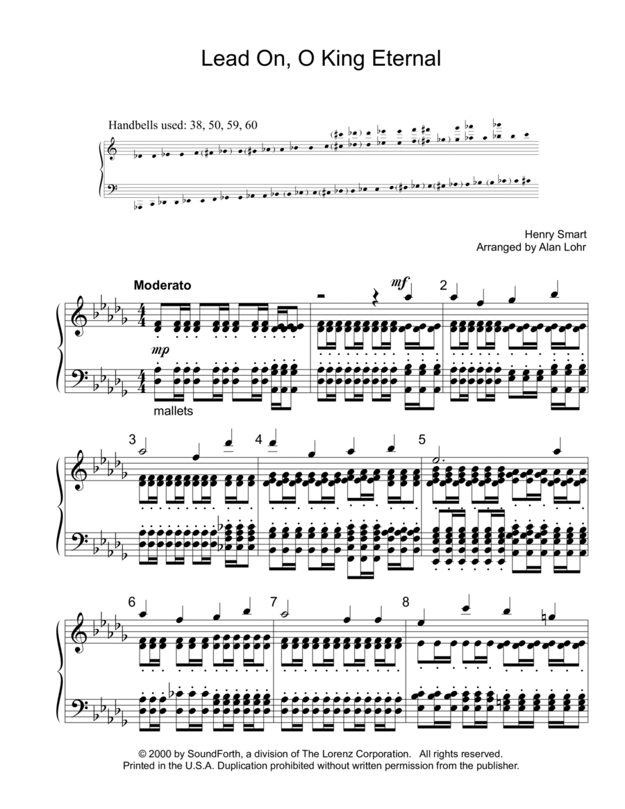 Lead On, O King Eternal 5-Octaves scores gallery preview page 1