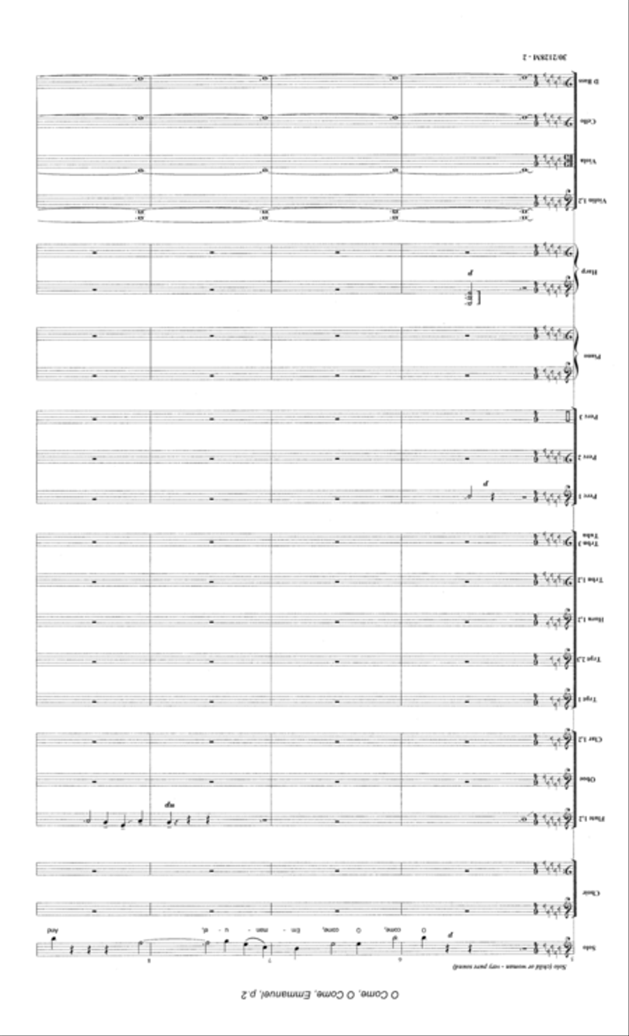 O Come, O Come, Emmanuel - Full Orchestra Score and Parts Full Orchestra scores gallery preview page 4