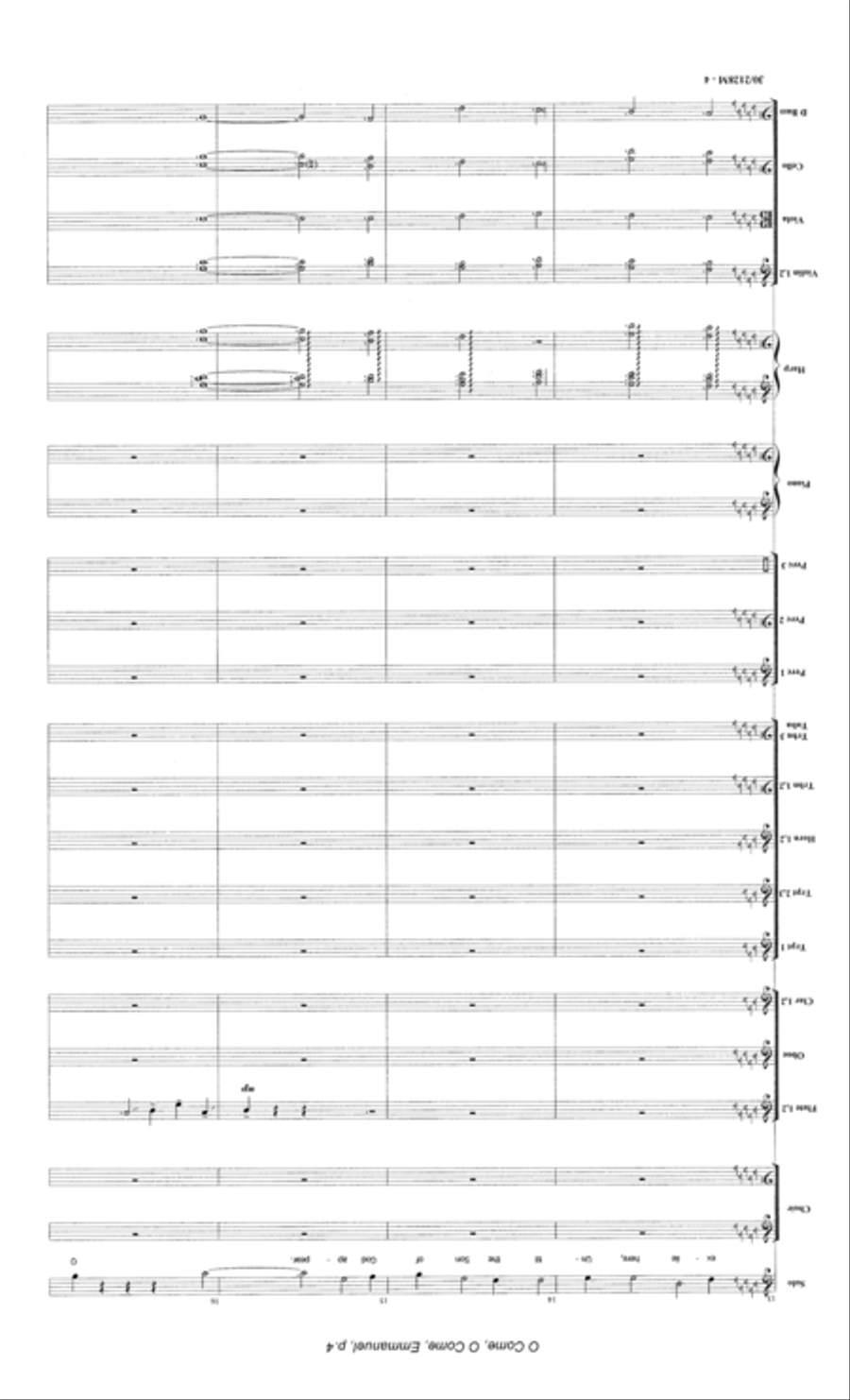 O Come, O Come, Emmanuel - Full Orchestra Score and Parts Full Orchestra scores gallery preview page 6