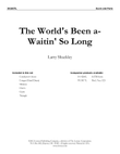 The World's Been a-Waitin' So Long - Percussion Score and Parts