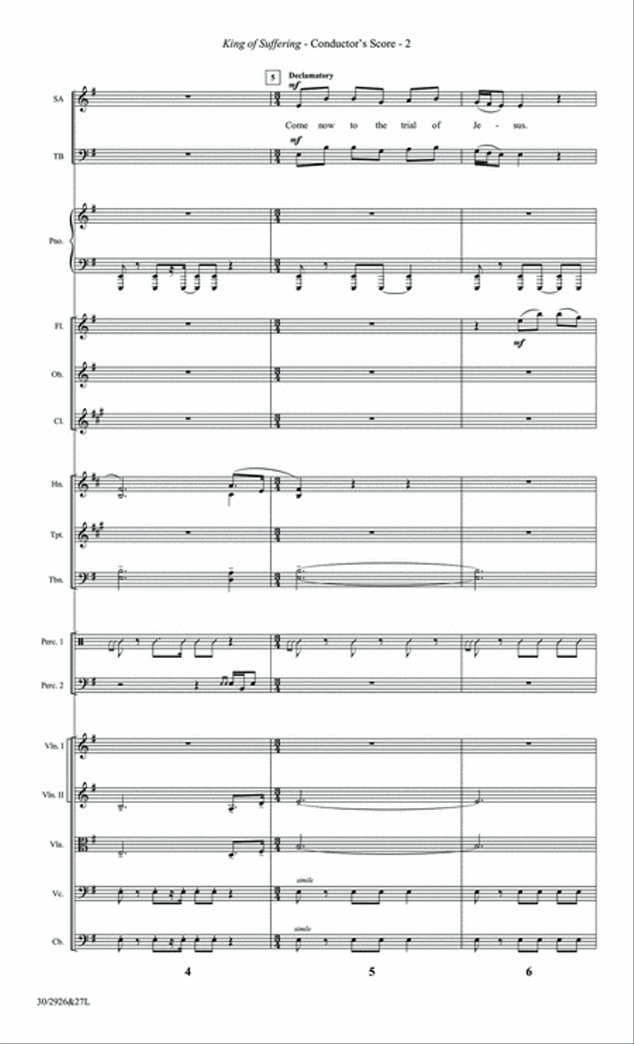 King of Suffering - Orchestral Score and Parts Orchestra scores gallery preview page 4