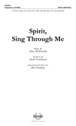 Spirit, Sing Through Me - Orchestral Score and Parts