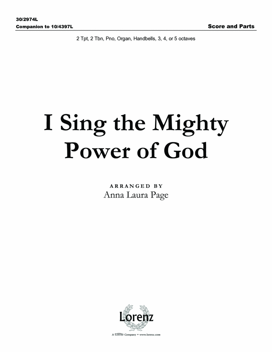 I Sing the Mighty Power of God - Brass and Handbells Score and Parts 5-Octaves scores gallery preview page 1