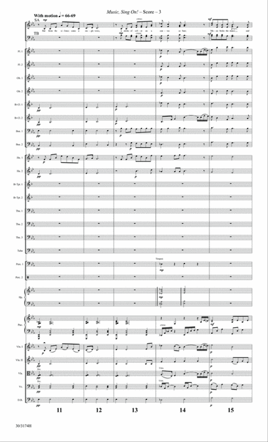 Music, Sing On! - Orchestral Score and CD with Printable Parts Choir scores gallery preview page 5