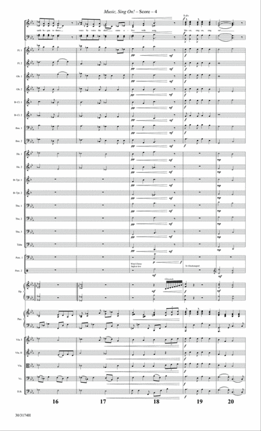 Music, Sing On! - Orchestral Score and CD with Printable Parts Choir scores gallery preview page 6