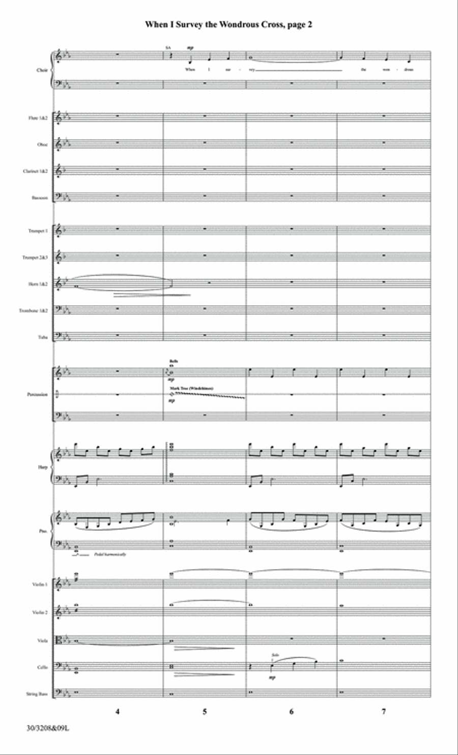 When I Survey the Wondrous Cross - Orchestral Score and Parts Digital Download Full Orchestra scores gallery preview page 4