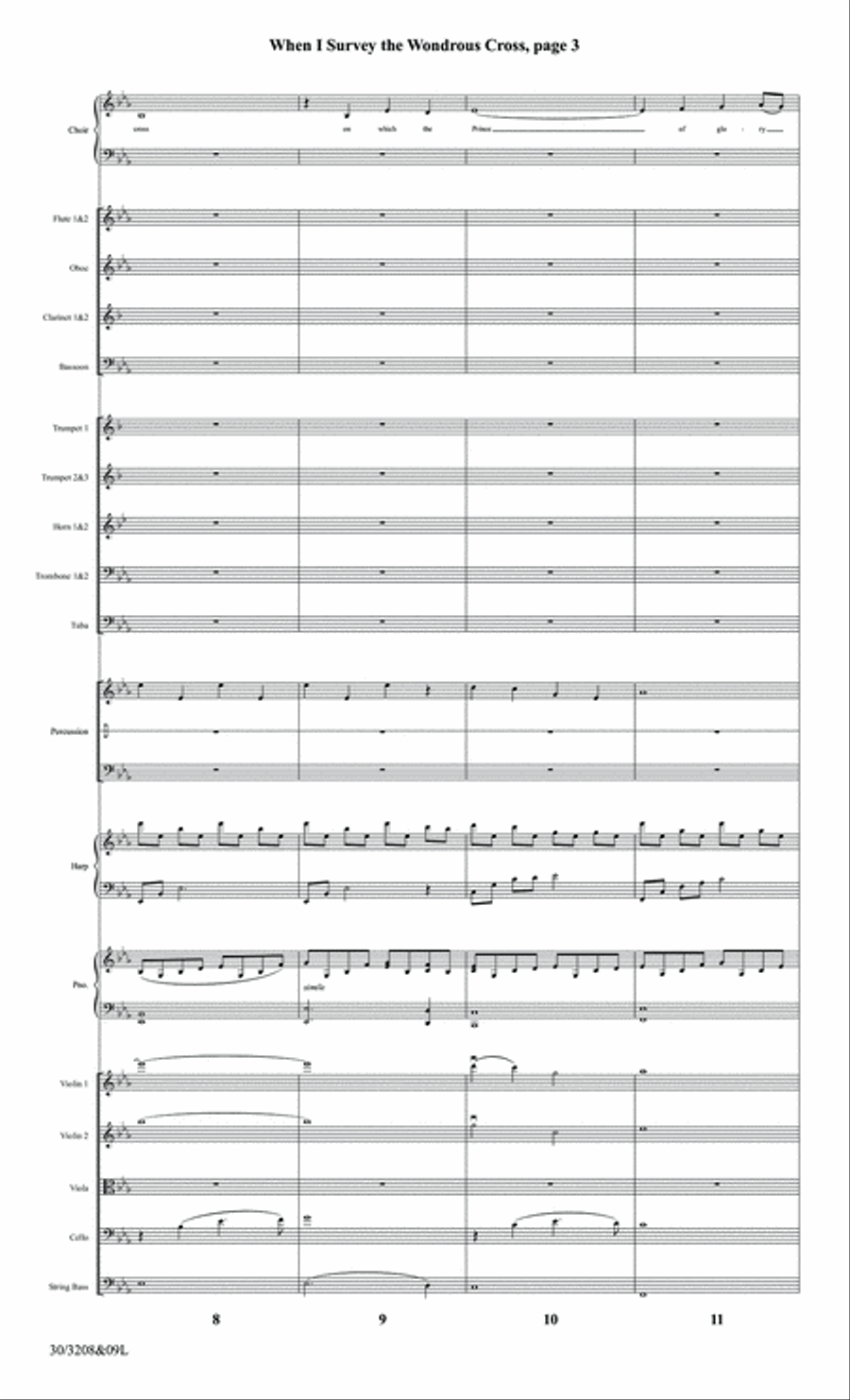 When I Survey the Wondrous Cross - Orchestral Score and Parts Digital Download Full Orchestra scores gallery preview page 5