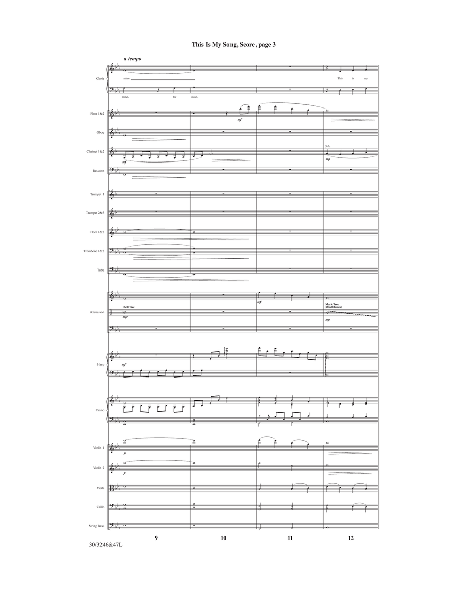 This Is My Song - Orchestral Score and Parts Orchestra scores gallery preview page 5