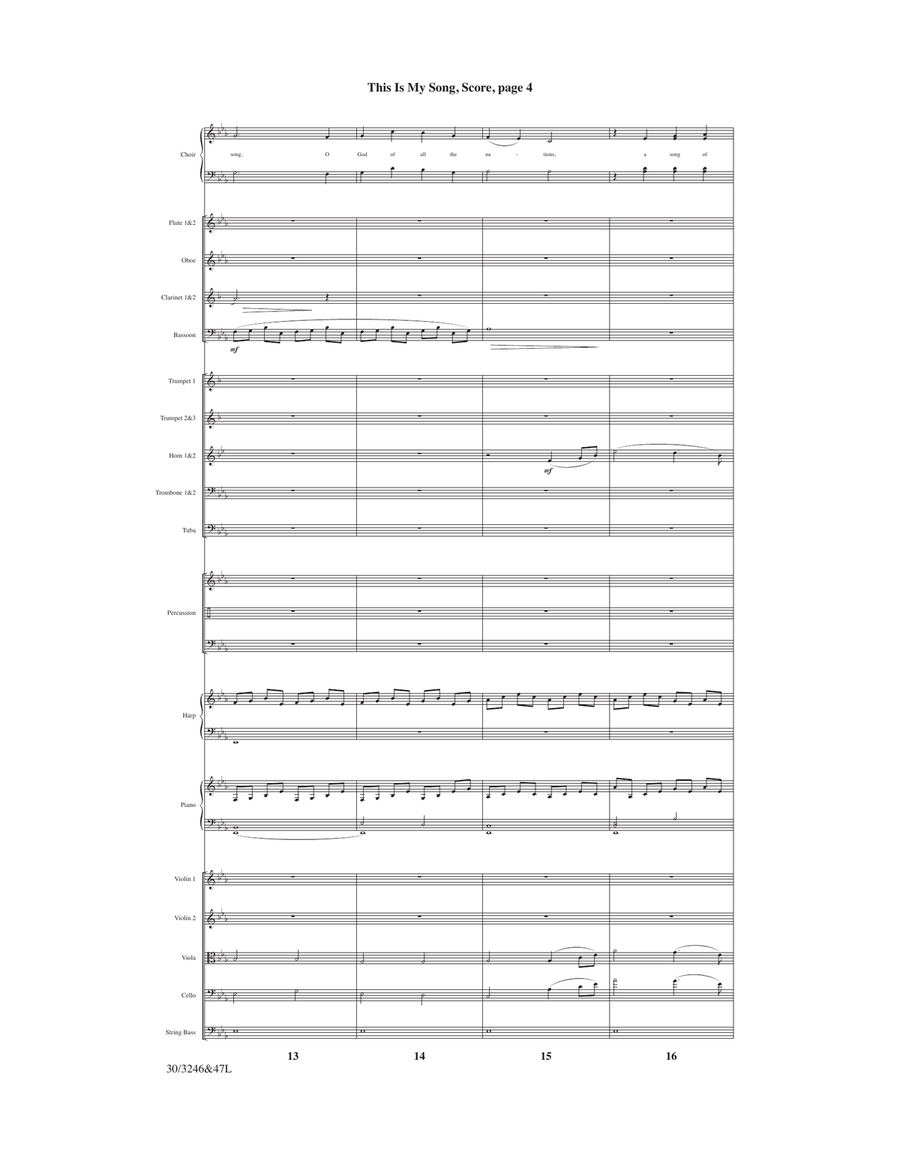 This Is My Song - Orchestral Score and Parts Orchestra scores gallery preview page 6