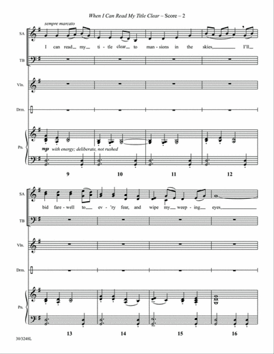When I Can Read My Title Clear - Instrumental Score and Parts Violin scores gallery preview page 4
