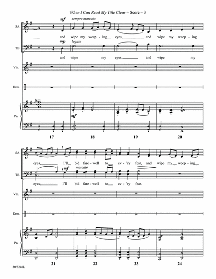 When I Can Read My Title Clear - Instrumental Score and Parts Violin scores gallery preview page 5