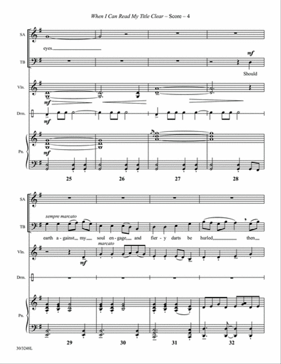When I Can Read My Title Clear - Instrumental Score and Parts Violin scores gallery preview page 6