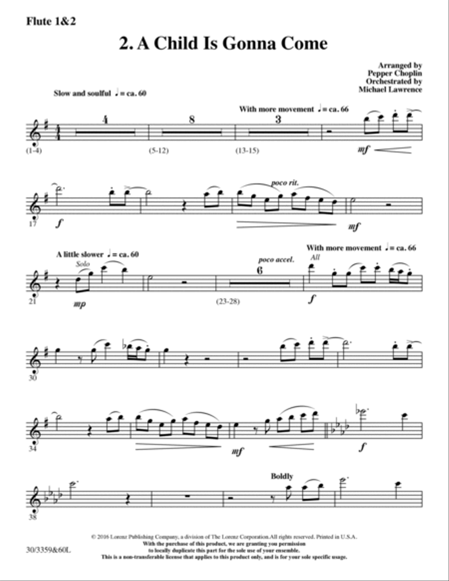 Go Sing It on the Mountain - Set of Parts Choir scores gallery preview page 6